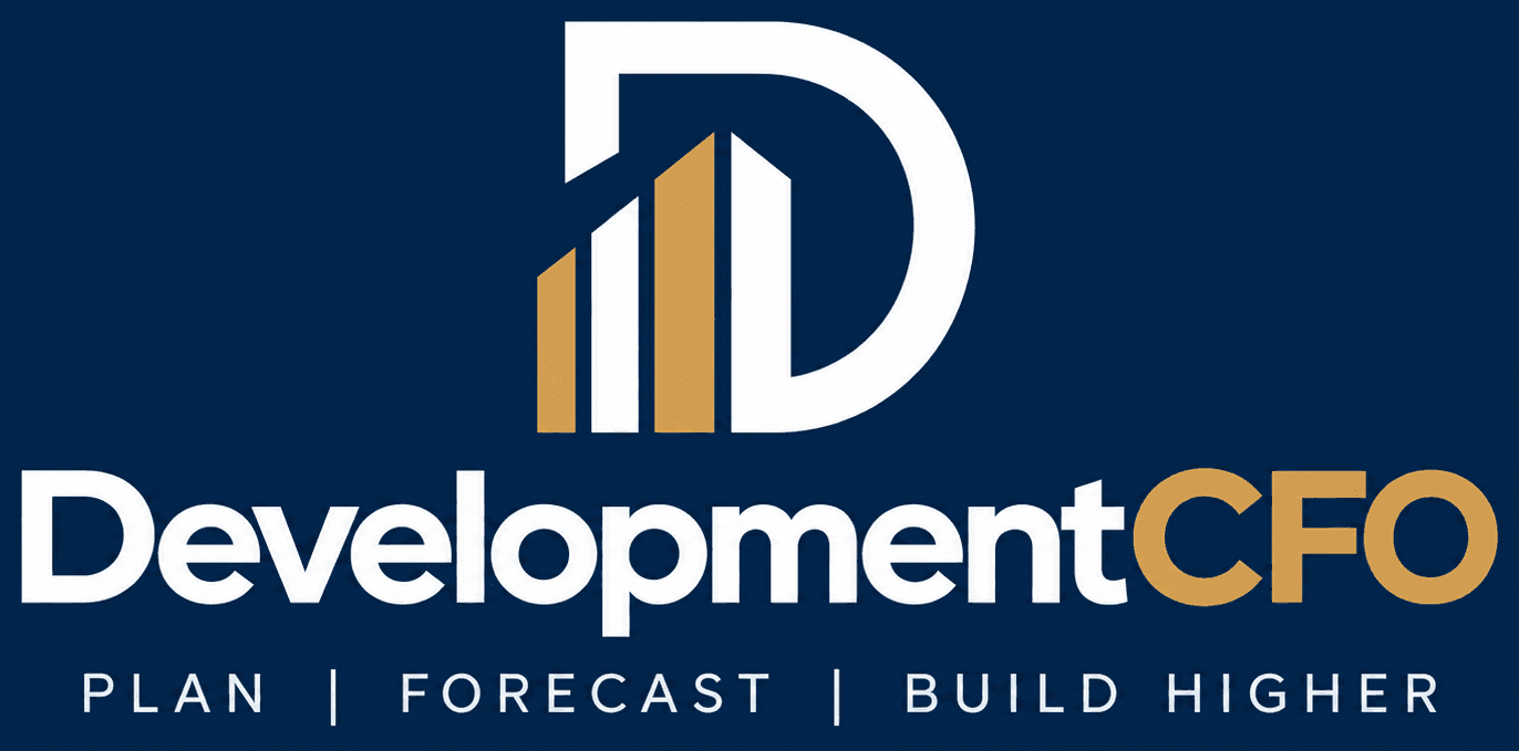 DevelopmentCFO · Plan, Forecast, Build Higher